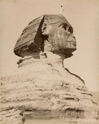 The Great Sphinx of Giza by Zangaki Brothers; 1870-1890