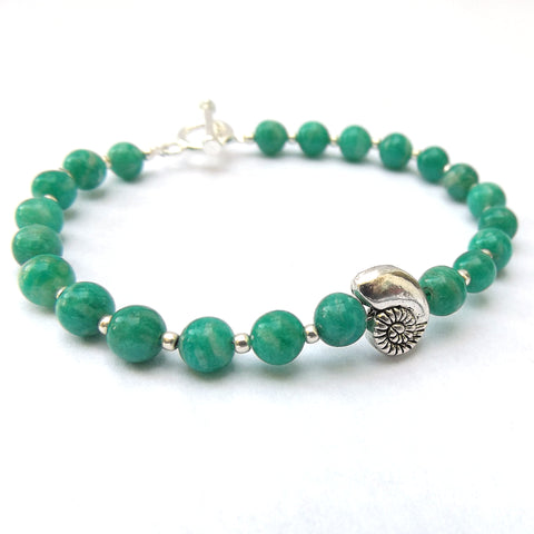 Russian Amazonite Beaded Bracelet