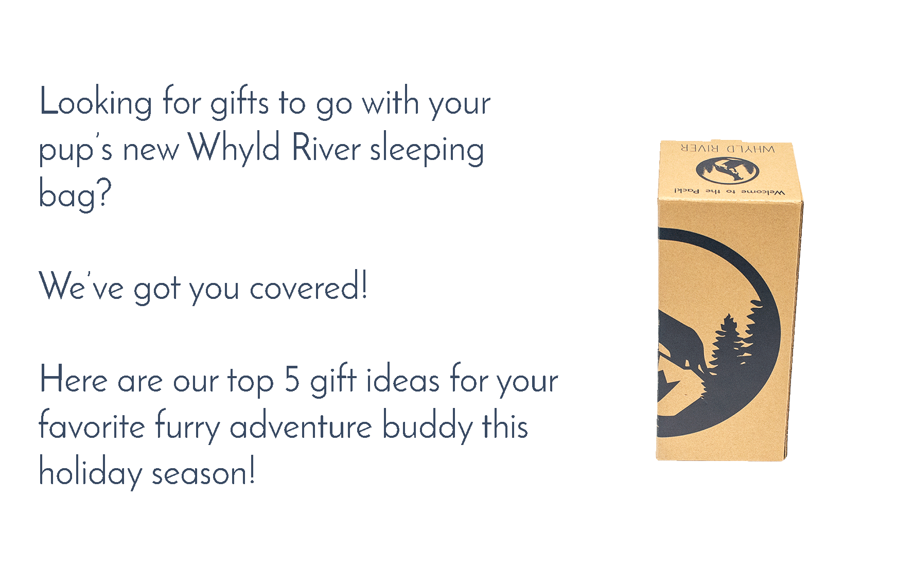 Dog Sleeping Bag - Whyld River top 5 holiday gifts for dog lovers