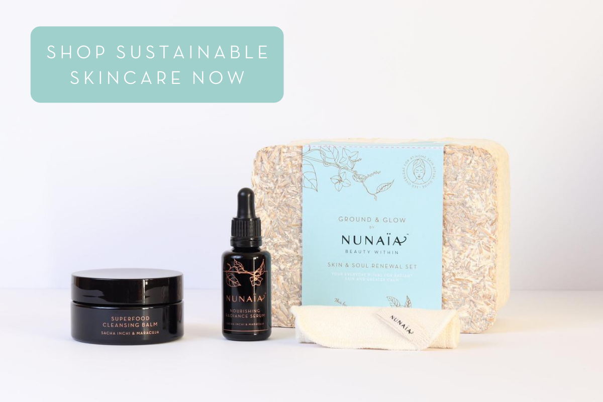 Ground & Glow Sustainable Skincare | Nunaia Beauty Mycelium Packaging