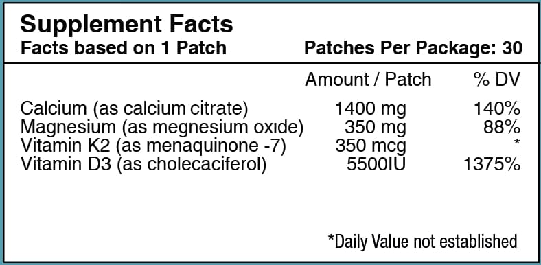 Vitamin D3calcium Vitamin Patch Patchaid Vitamin Patch