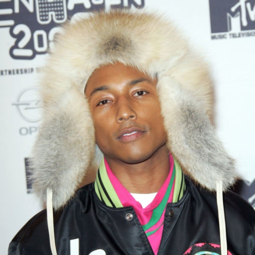 This Pharrell Williams fur trapper hat is what he wore to the MTV European Music Awards