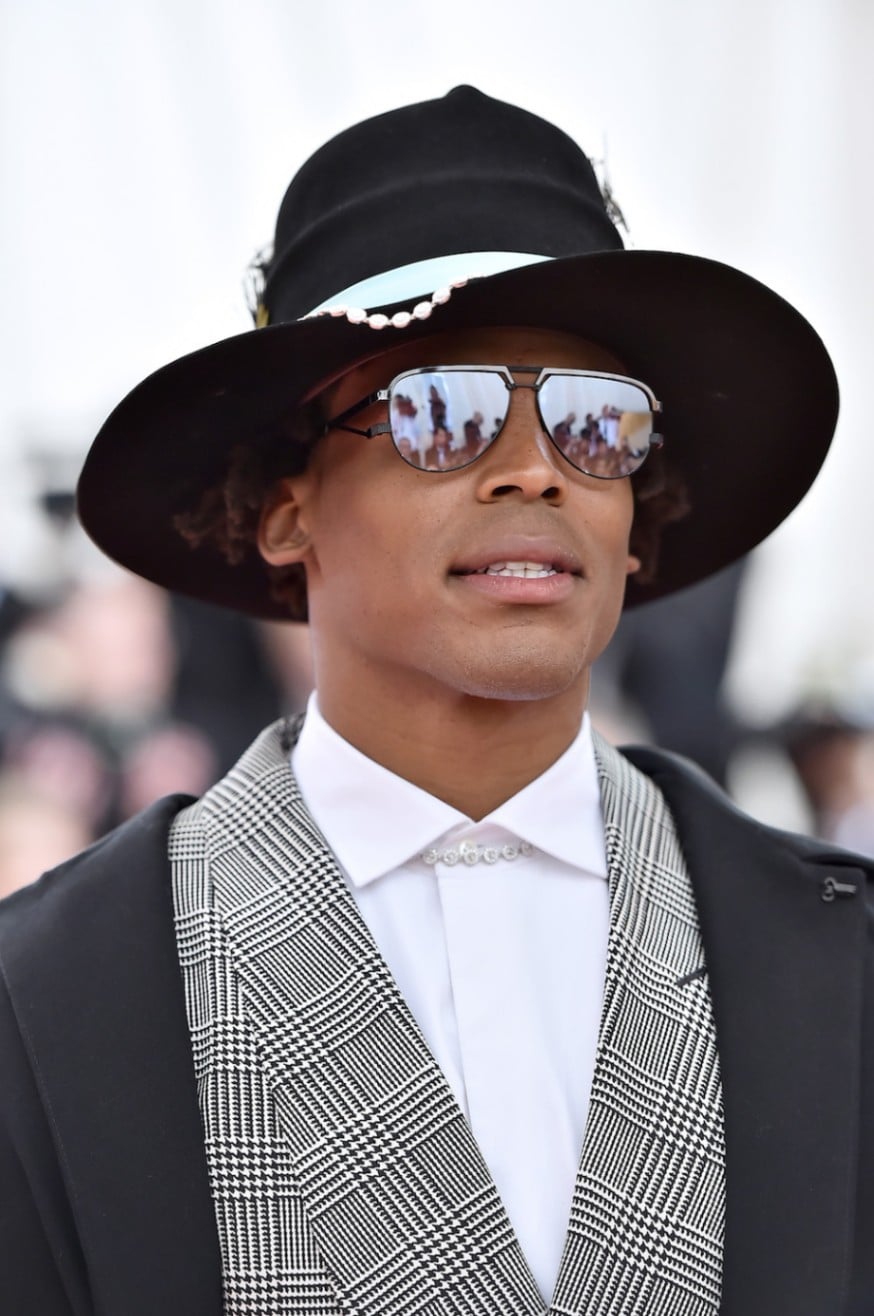 Nothing says class quite like this open crown cowboy hat (aka Montana Perak) with pearls at the Met Gala. (Photo by Theo Wargo/WireImage).