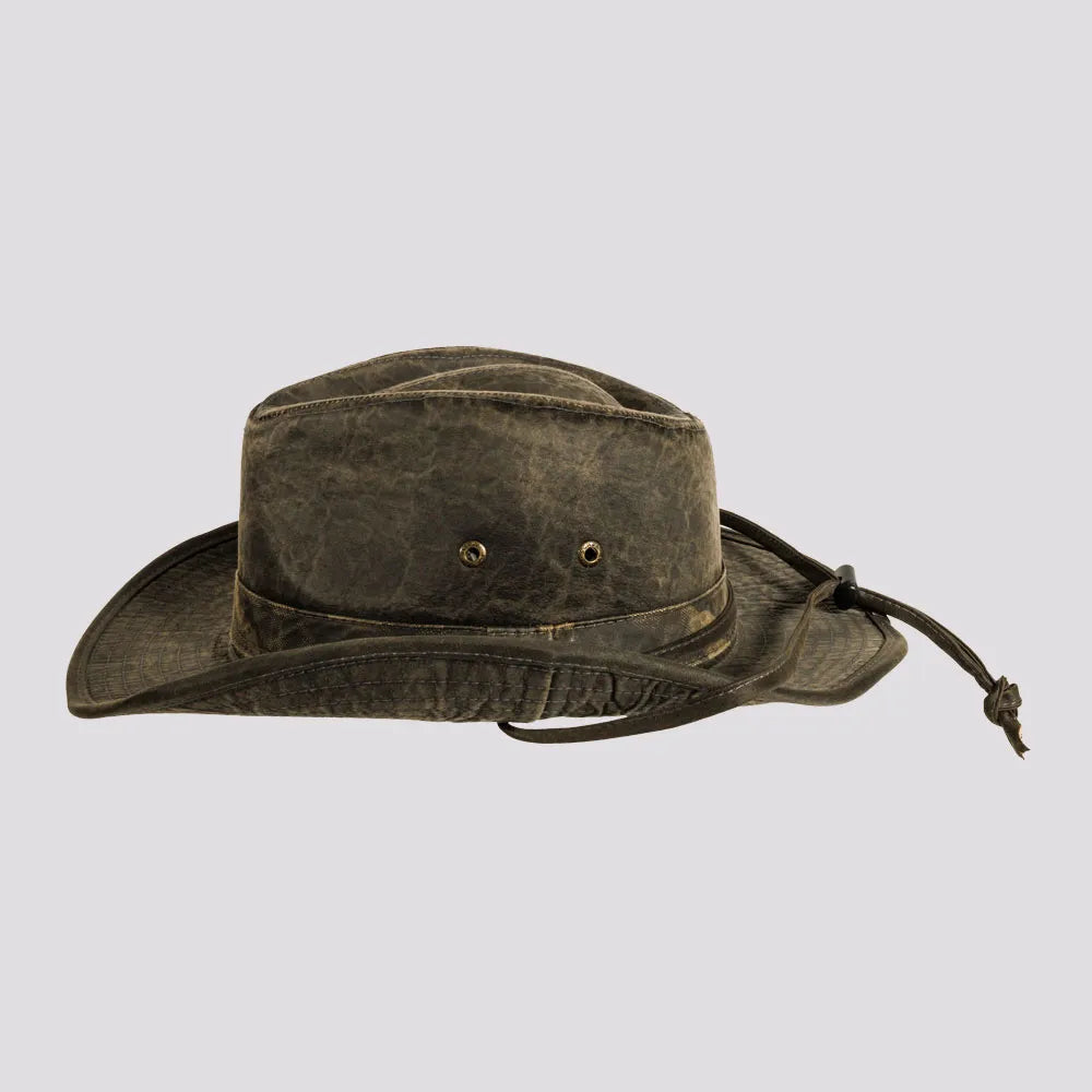 Arden Black Outback Hat American Hat Makers Side