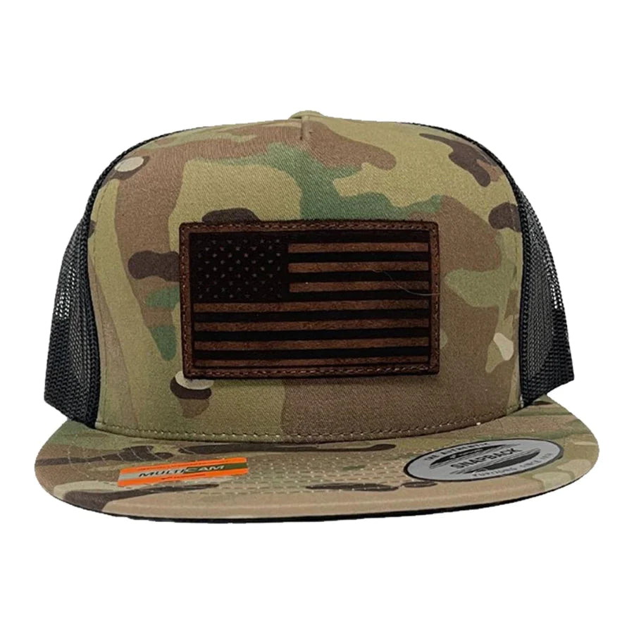 YETI Mesh Camo 6 Panel Bow Hat Brown at