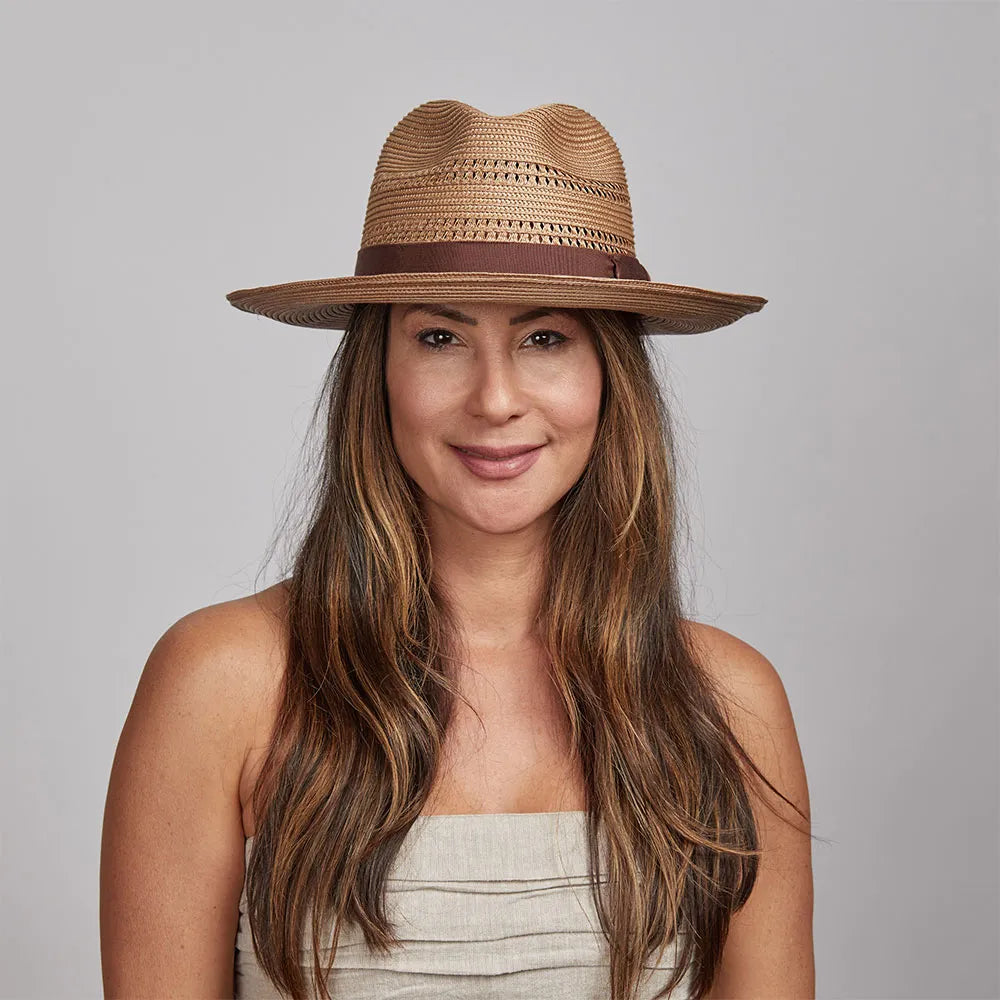 Lisbon Tan Straw Sun Hat Women American Hat Makers