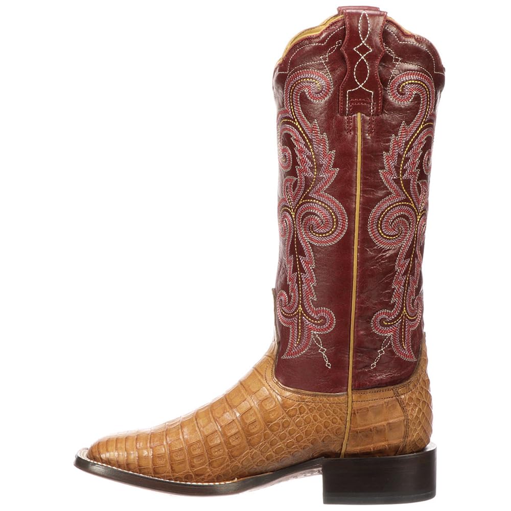 Lucchese Annalyn Crocodile Embroidery Boots