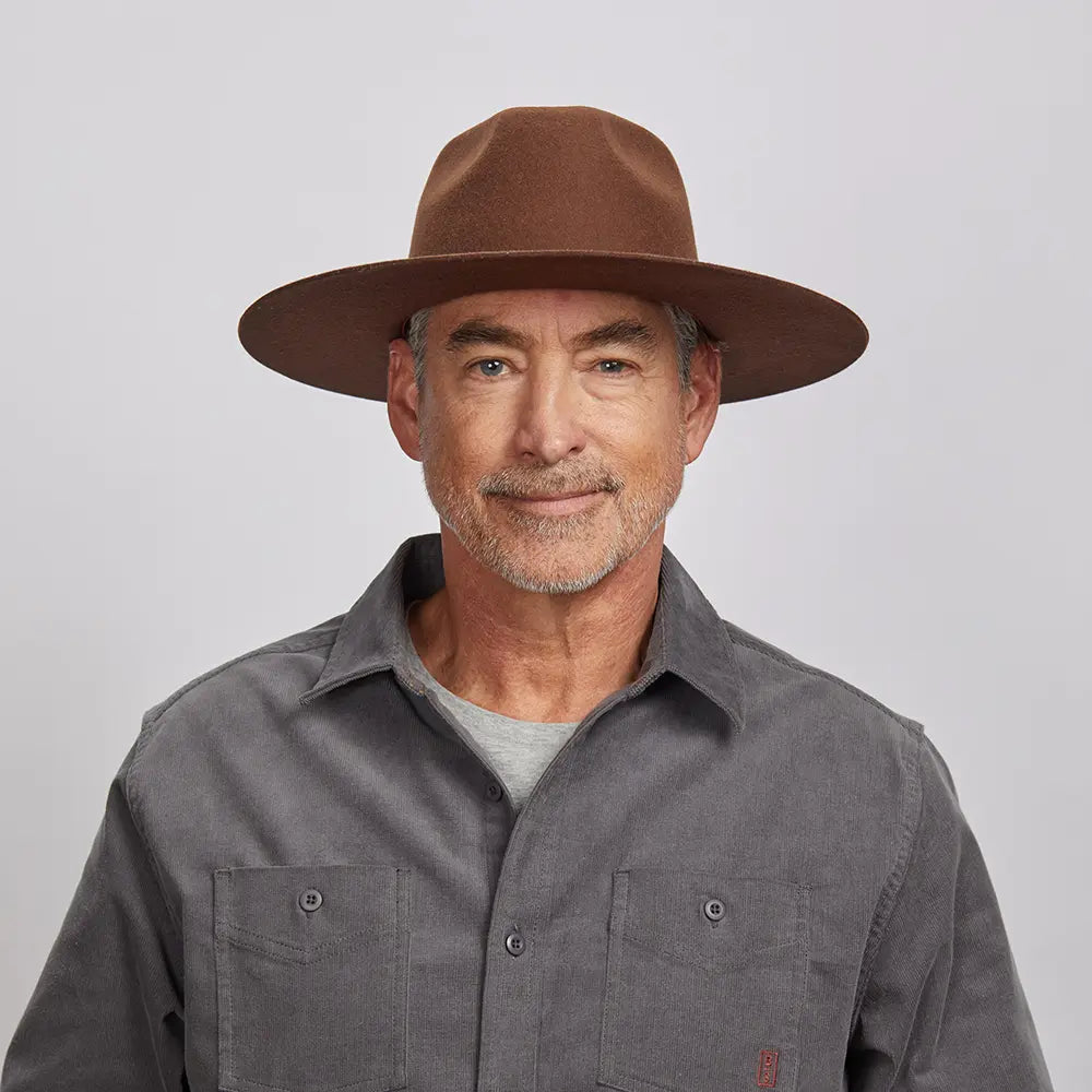 Rancher | Mens Wide Brim Felt Fedora Hat - American Hat Makers product image