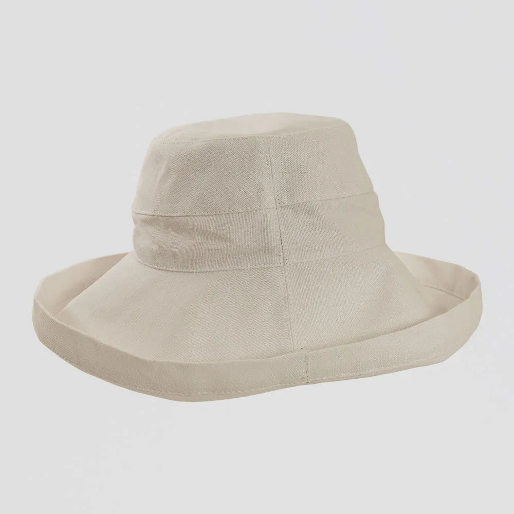 Sunny White Fabric Sun Hat SS American Hat Makers Back