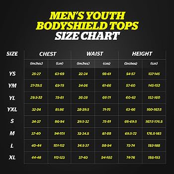 Mega Sizing Guide for Soccer Gear: List of sizing charts