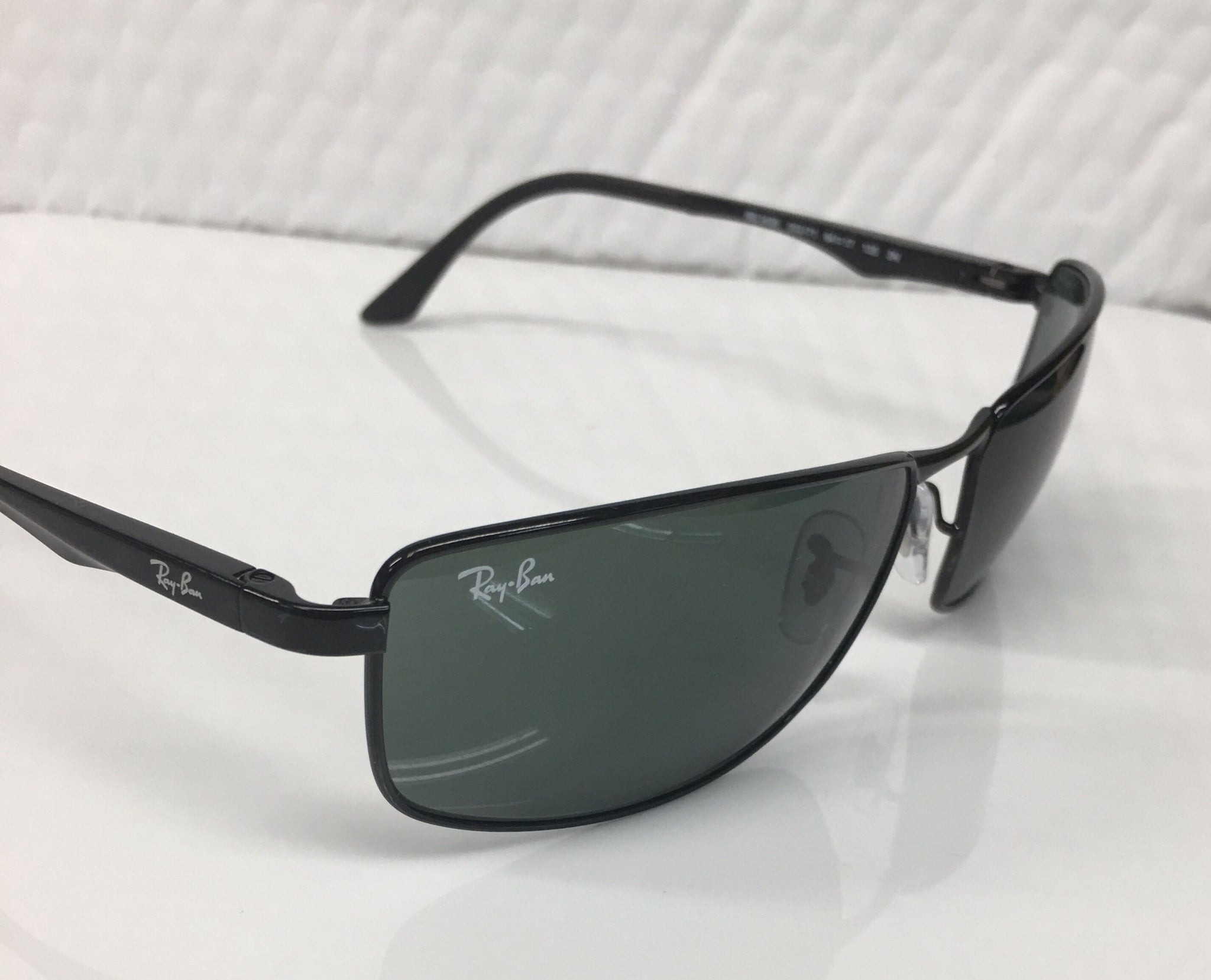 ray ban black rectangle sunglasses