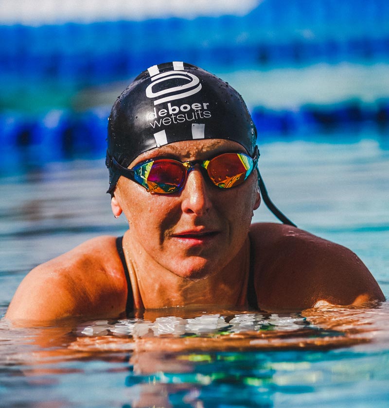 Laura Siddall using custom fit goggles from THEMAGIC5