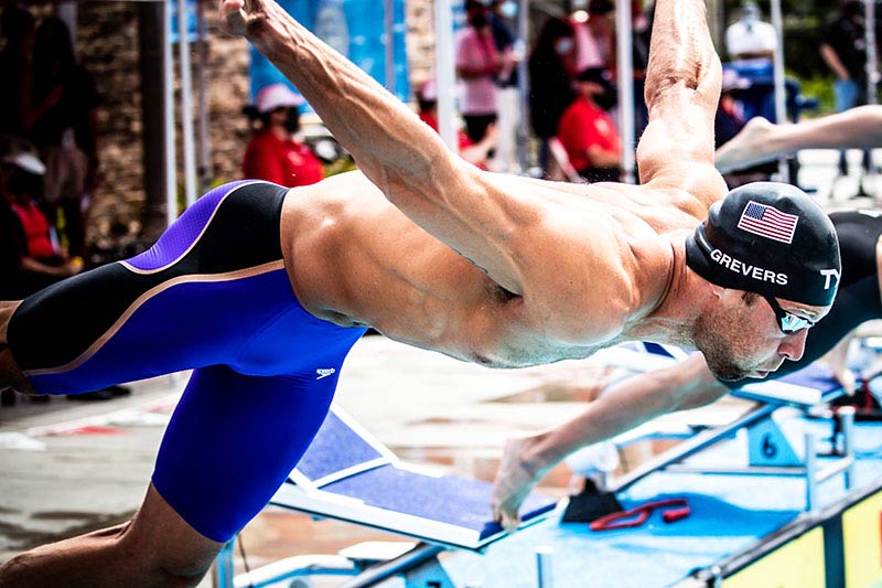 Olympian Matt Grevers competing in BLACK MAGIC MIRROR SILVER