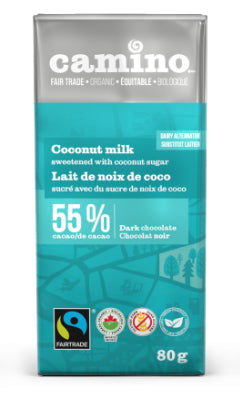 Camino Coconut Milk 55% Dark Chocolate Bar (80g)