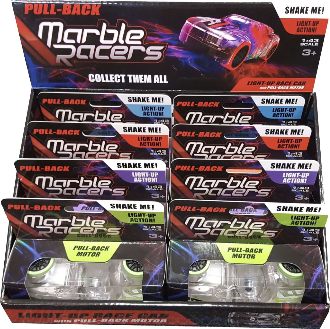 pull back marble racers