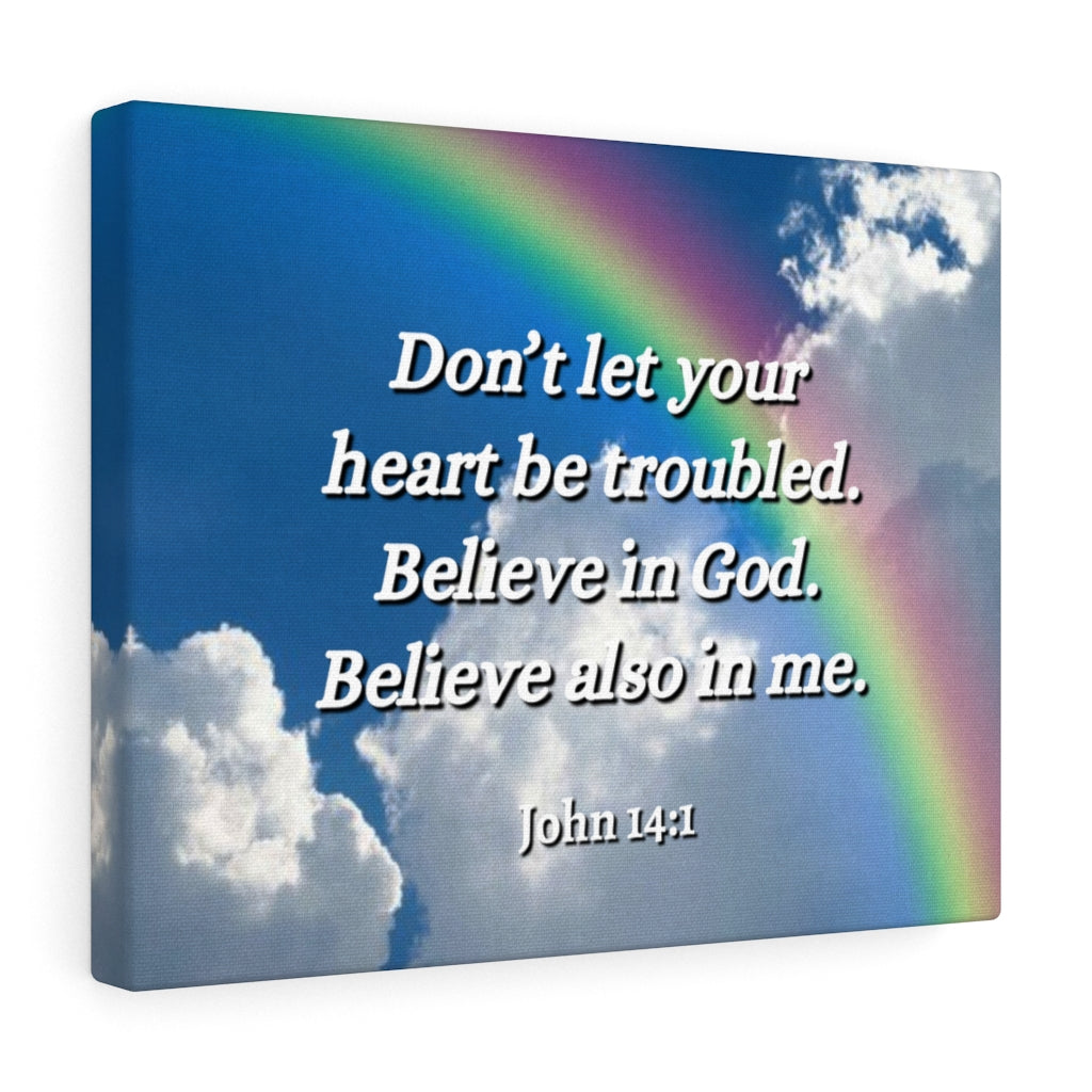 Scripture Walls Trust In God John 14:1 Bible Verse Canvas Christian Wa -  Express Your Love Gifts