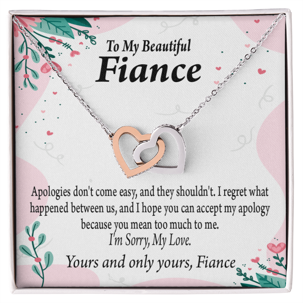 To My Fiancee I'm Sorry My Love Inseparable Necklace - Express ...