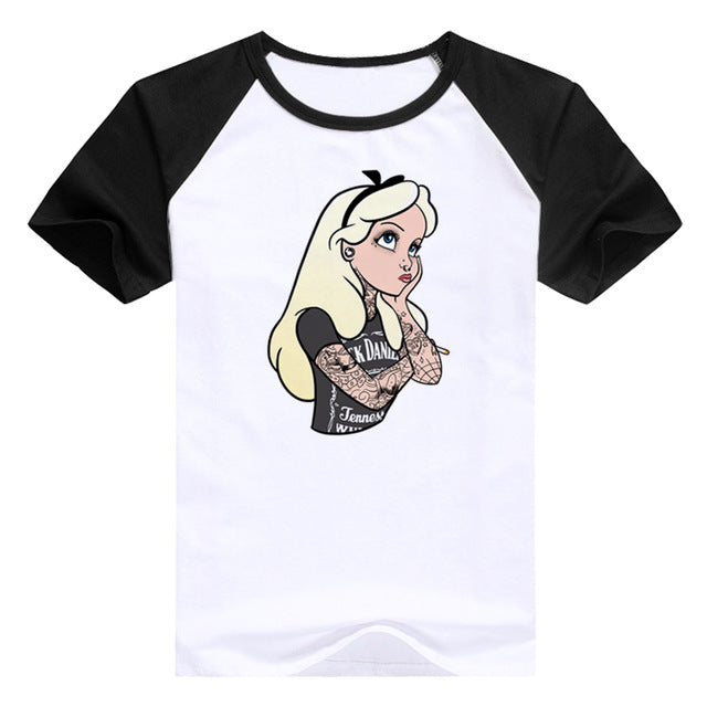 Bad Girls Alice Snow White The Little Mermaid Women S T Shirt Hooded Nation