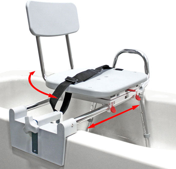 handicap sliding bath chair