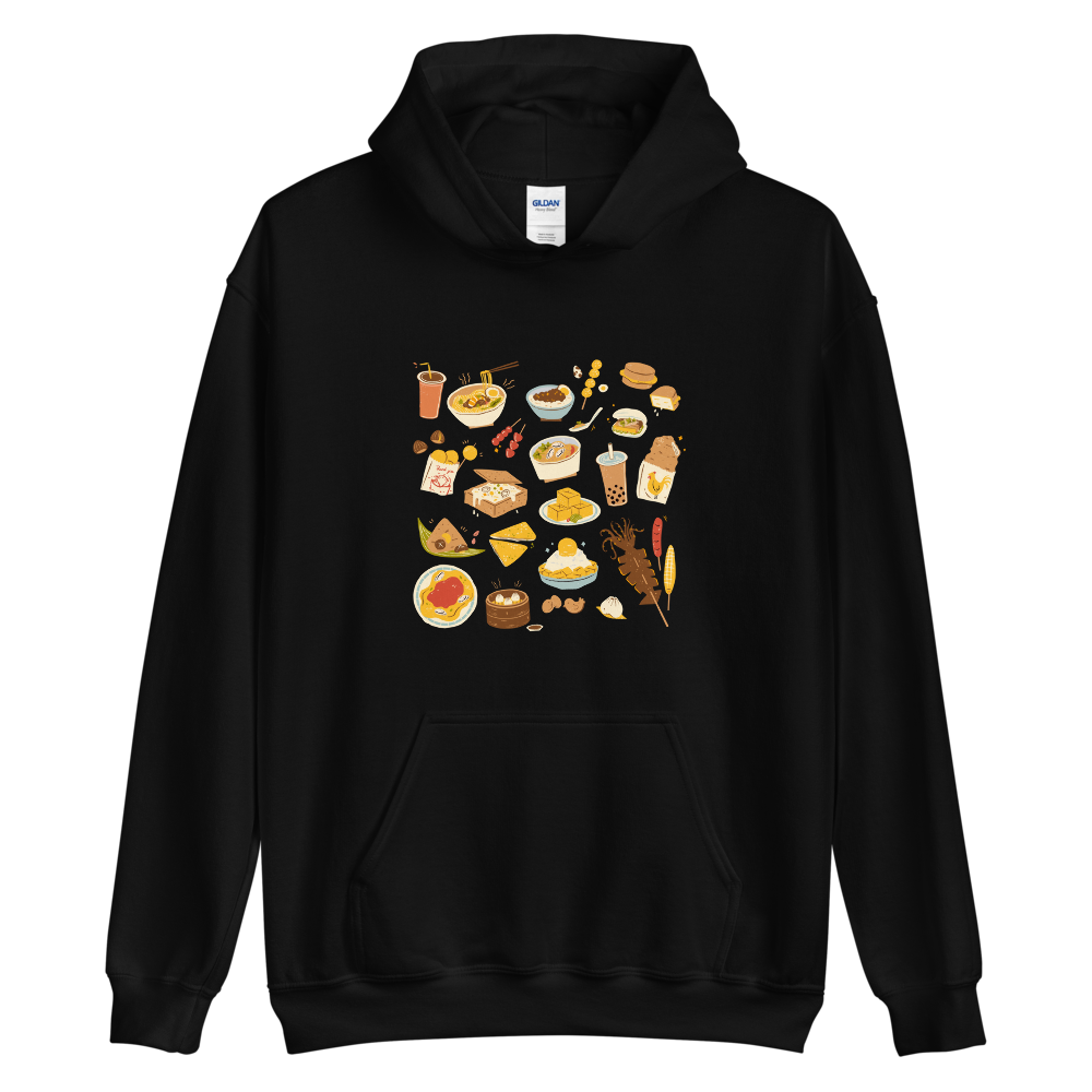 SNACKS IN TAIWAN HOODIE — Boba Love - Bubble tea apparel & accessories