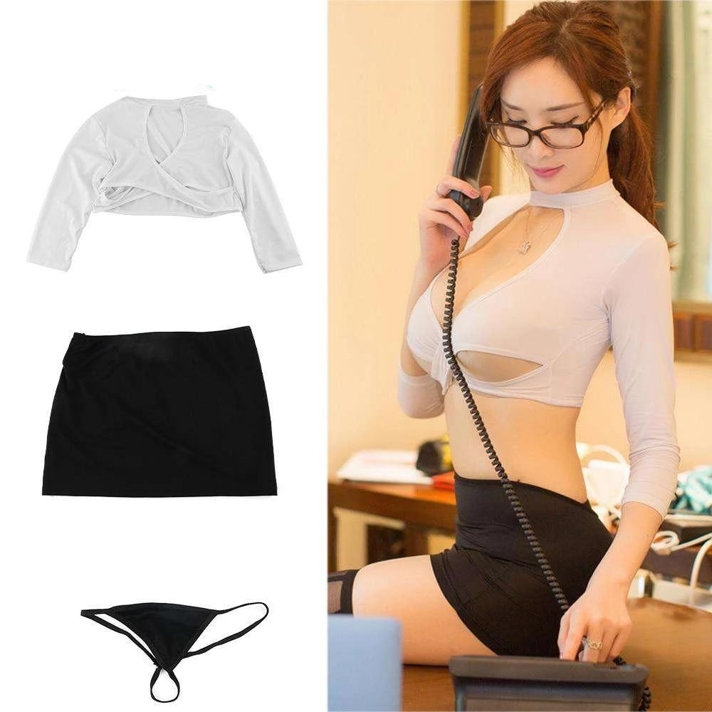 Sexy Costumes Product - Secretary Uniform Set Cosplay Role Play Clothes from isr | Israel-Cart