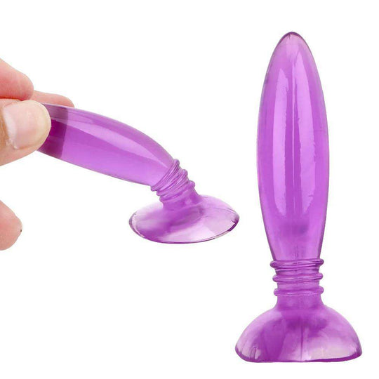 IKOKY Jelly Anal Plug Anal Dildo Real Skin Feeling Butt Plug for Beginner P...