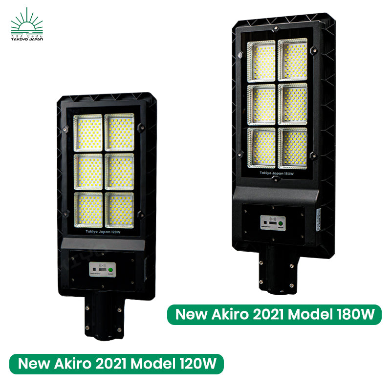 TAKIYO JAPAN™ New AKIRO 120W & 180W Monocrystalline Solar Street Lights [Bracket Not Included]