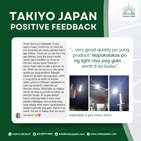 TAKIYO JAPAN INDOOR & OUTDOOR SOLAR STRING LIGHT BULBS