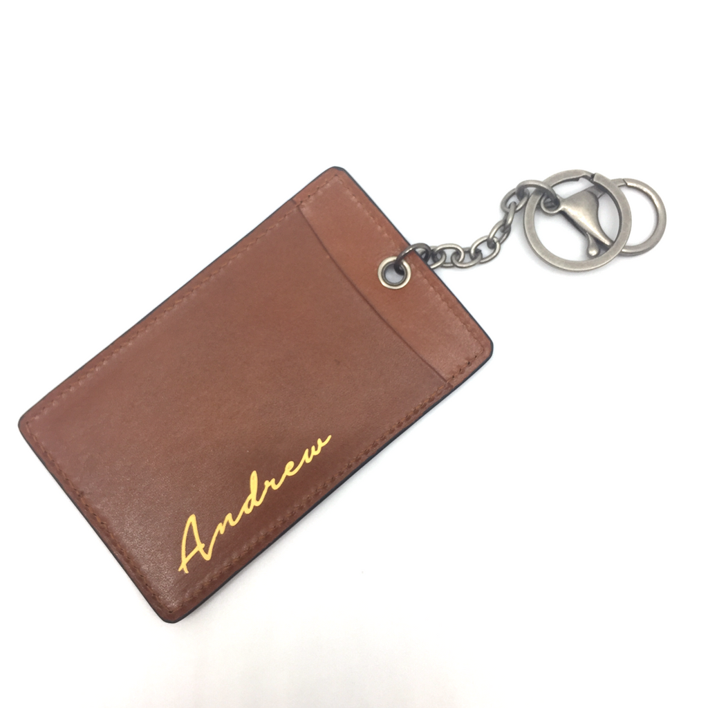Leather Pass Holder - Light Brown – Spark and Sprinkle