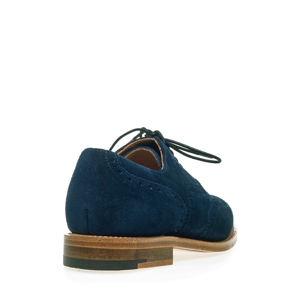 navy suede brogues womens