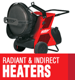 Radiant & Indirect Portable Heaters