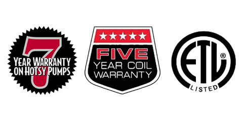 Hotsy Hot Water Warranty Information