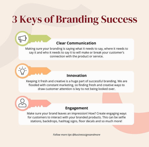 infographic branding success tips custom signs
