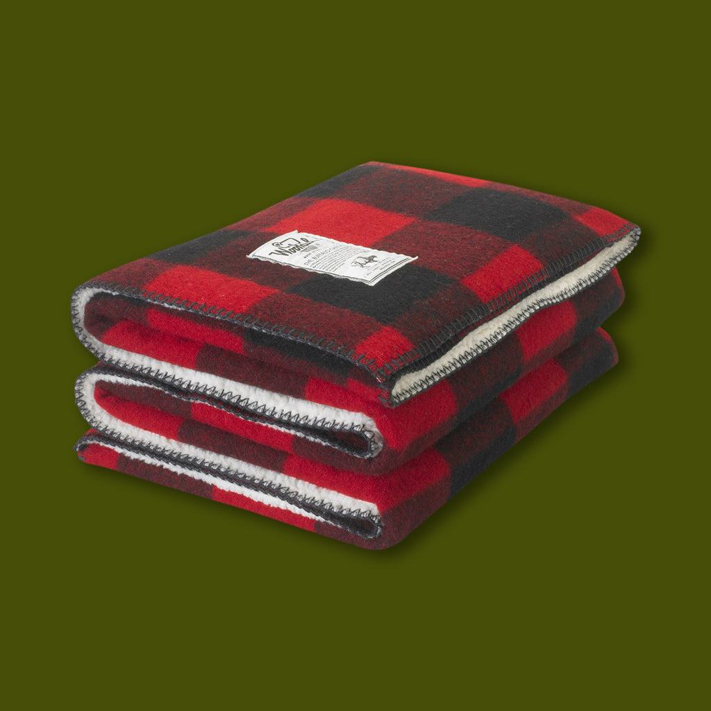 Buffalo Check Sherpa Blanket Happy Camper Equipment Co