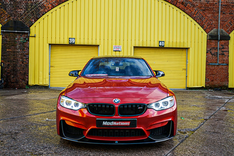 BMW M3 M4 F80 F82 F83 M PERFORMANCE CARBON FIBRE FRONT LIP WITH SPLITT –  ModNations