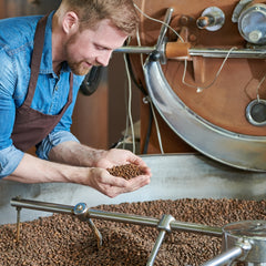 How does a drum coffee roaster work?