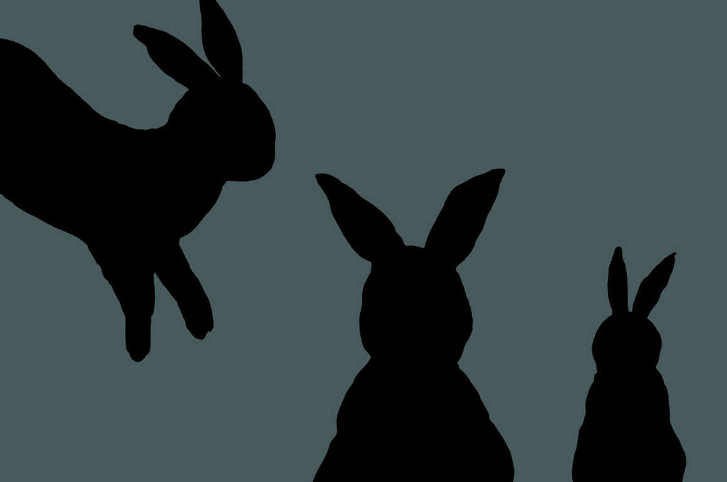 Download Easter bunny silhouette, Watercolor Easter bunnies Vector and SVG cut - Corner Croft