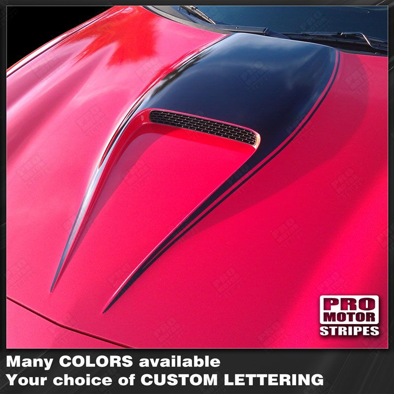 Chevrolet Camaro 1998-2002 SS Manta Ray Hood Scoop Decal 122551591266 | Pro  Motor Stripes