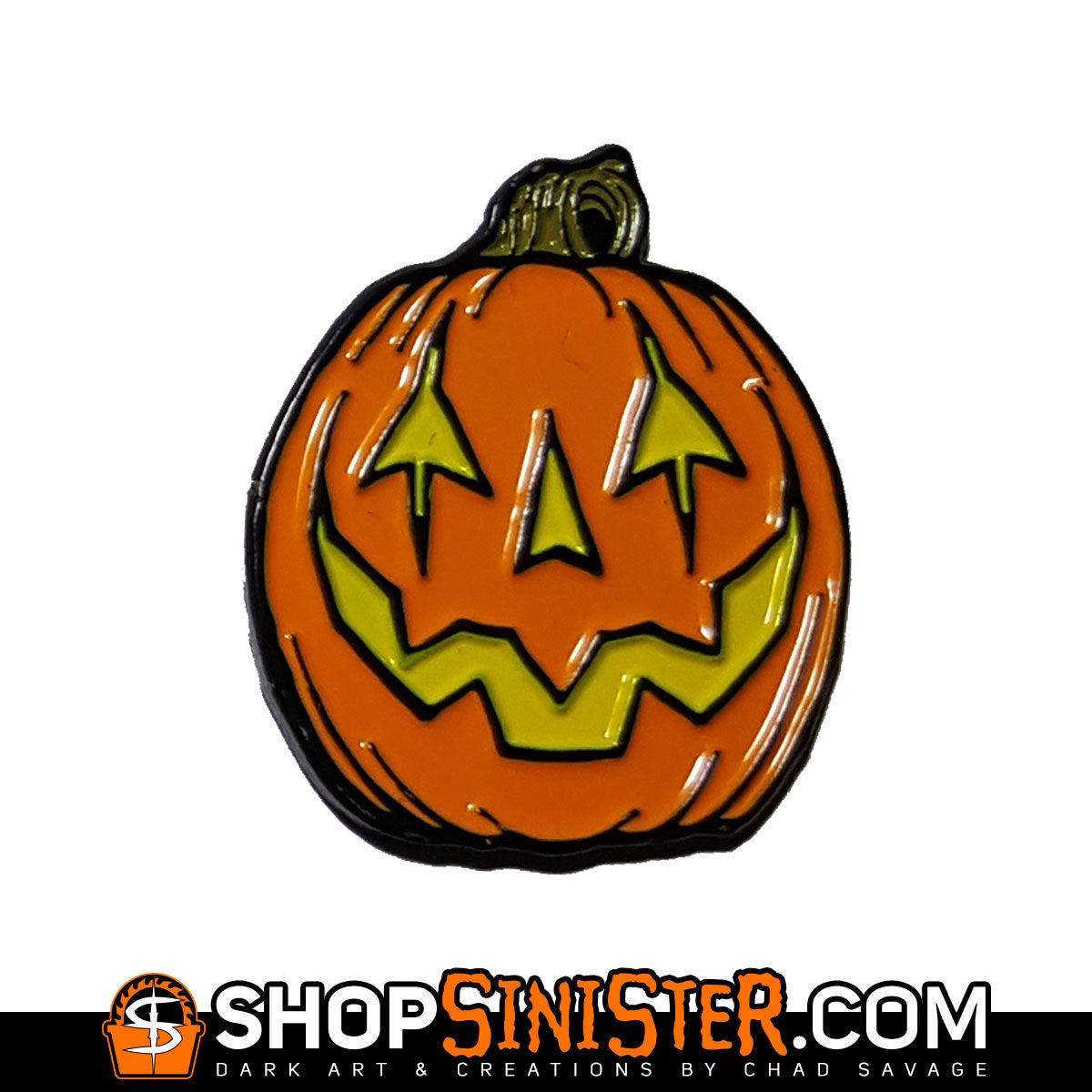 Jack O' Lantern Enamel Lapel Pin – Shop Sinister: Dark Art & Creations ...