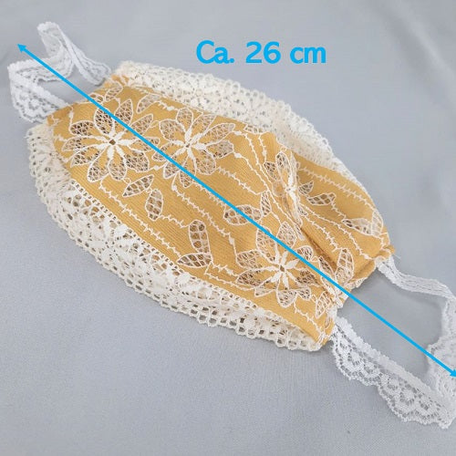 Yellow CHANTY lace Mask width