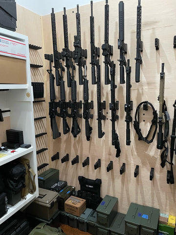 Vertical Rifle rack storage