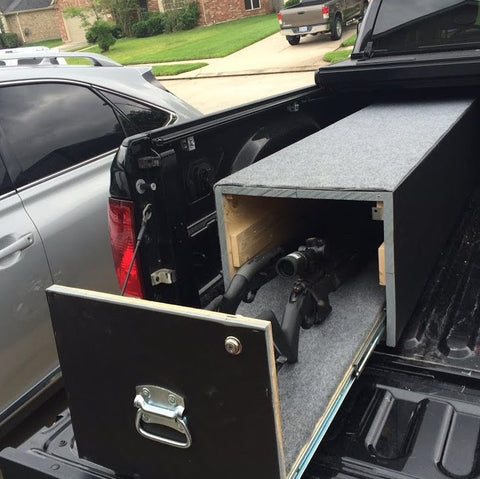 Truck bed gun rack DIY