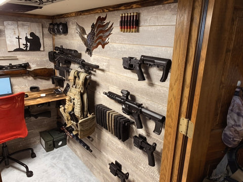 DIY Gun Rack Wall Mount