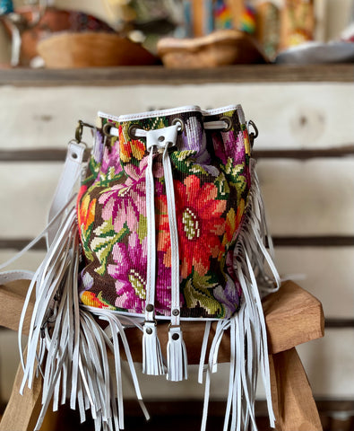 large fringe Bucket Bag 803 – Maria's Artisan Shop