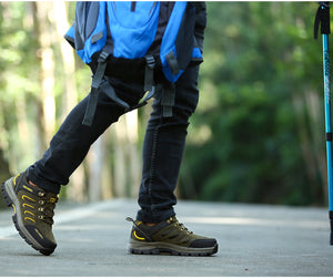 hiking shoes with jeans