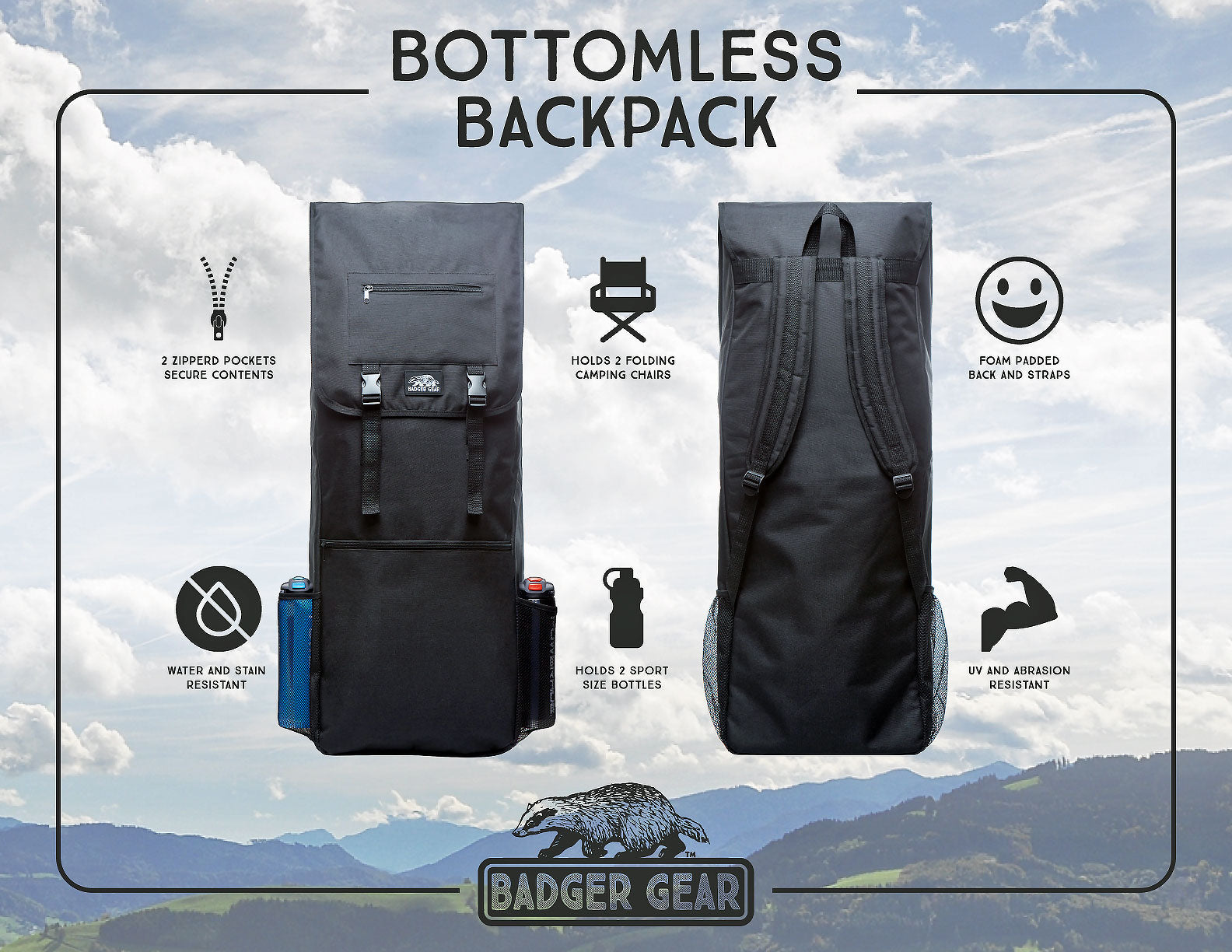 bottomless backpack