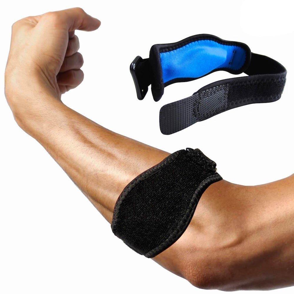 Forearm Strap For Tennis And Golfers Elbow Gel Brace Compression Band