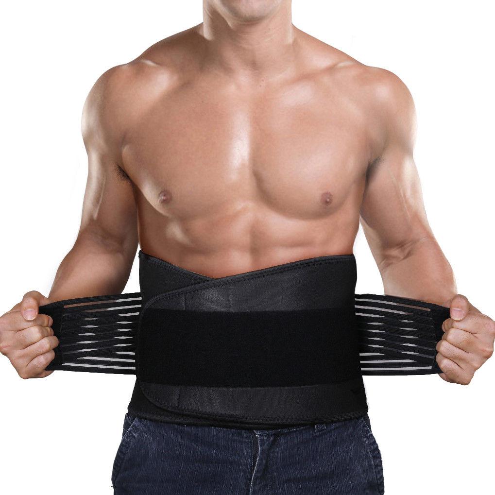 Lower Back Support Brace & Lumbar Pain Relief ~ Waist Compression Belt ...