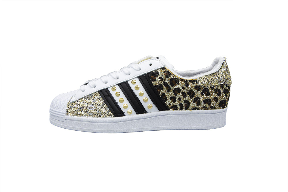 adidas superstar glitter oro