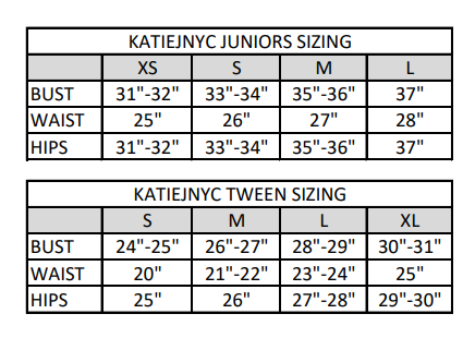Size Chart – KatieJNYC